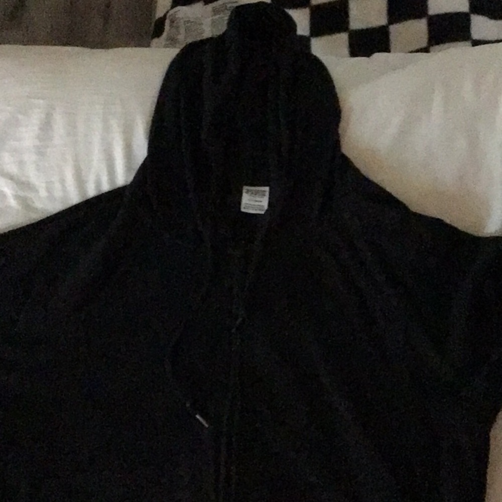 Black zip up jacket xs